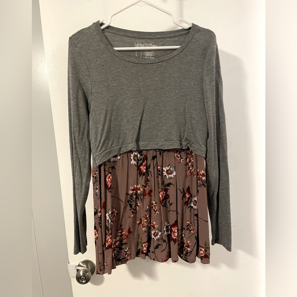 Latched Mama Nursing Top - L